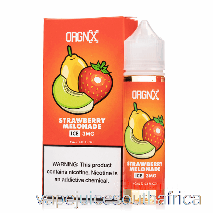 Vape Juice South Africa Iced Strawberry Melonade - Orgnx E-Liquid - 60Ml 0Mg